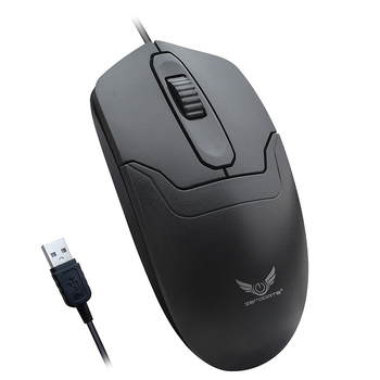 Mouse optic USB cu cablu, 1000dpi, 3 butoane