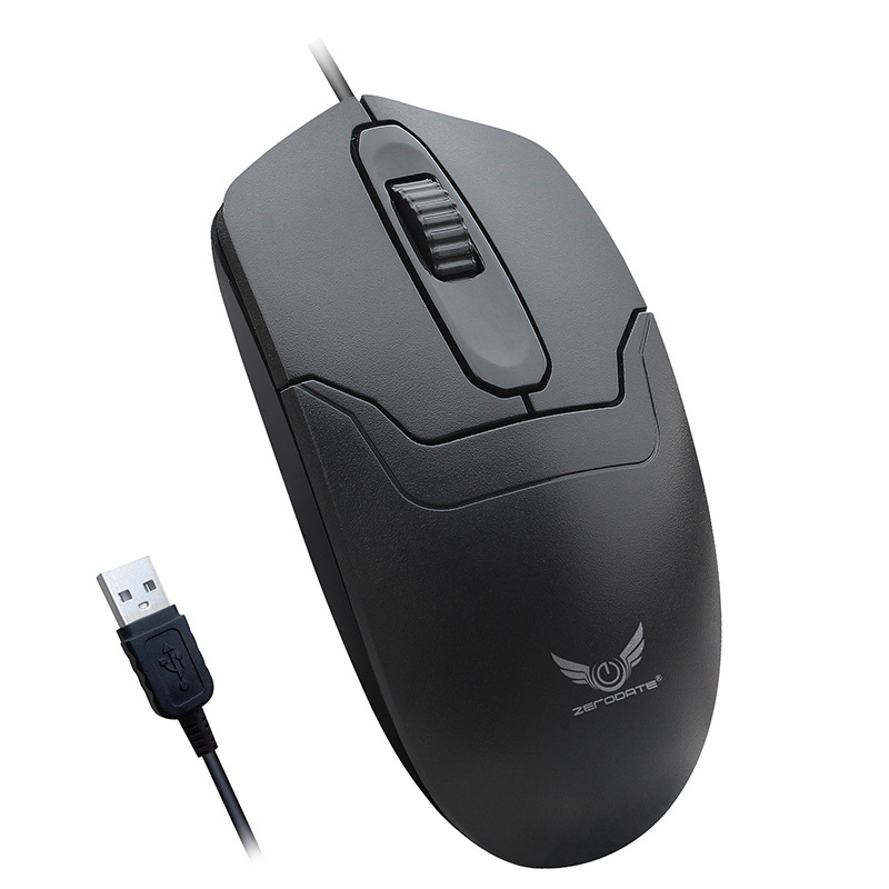 Mouse optic USB cu cablu, 1000dpi, 3 butoane