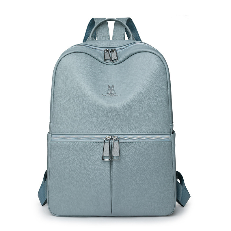 Rucsac feminin din PU, capacitate mare, închidere cu fermoar, impermeabil și ușor, compartimente interioare: buzunar cu fermoar, buzunar pentru telefon