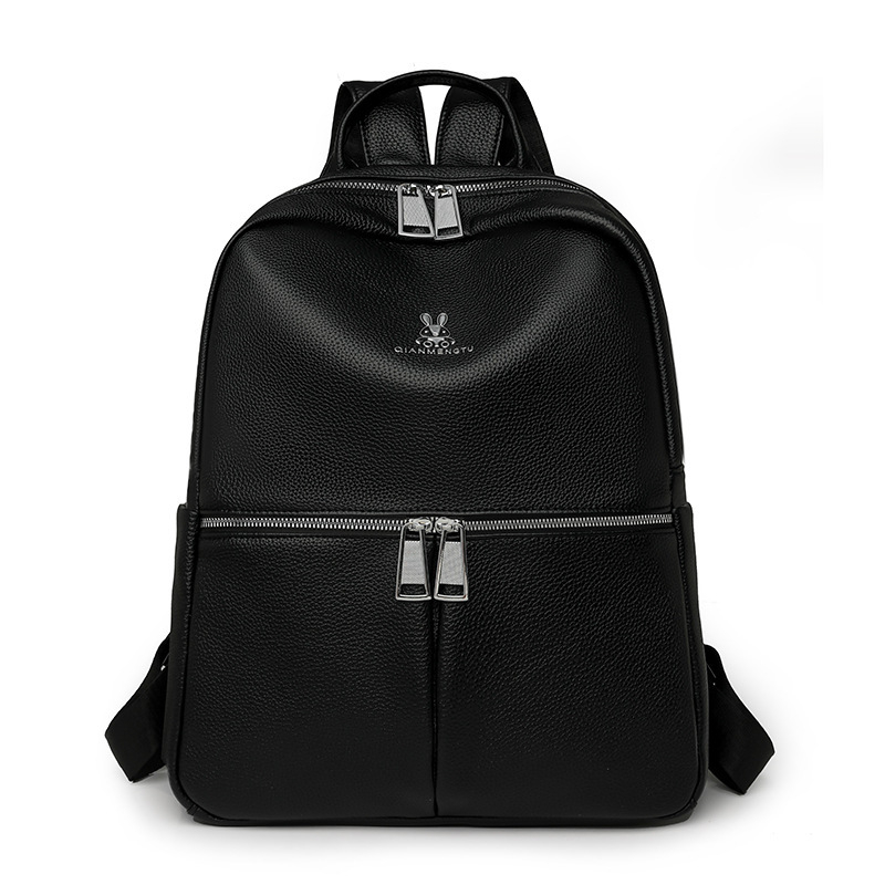 Rucsac feminin din PU, capacitate mare, închidere cu fermoar, impermeabil și ușor, compartimente interioare: buzunar cu fermoar, buzunar pentru telefon