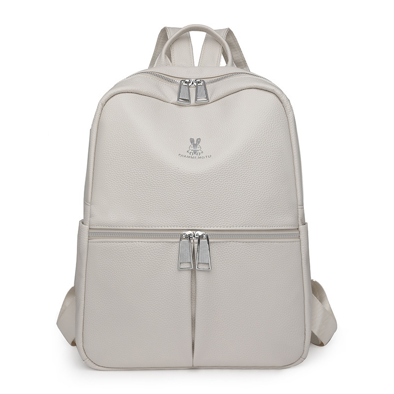 Rucsac feminin din PU, capacitate mare, închidere cu fermoar, impermeabil și ușor, compartimente interioare: buzunar cu fermoar, buzunar pentru telefon