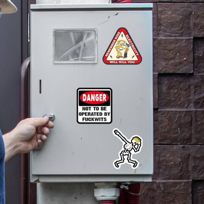 Set de stickere graffiti pentru decorare, PVC impermeabil autoadeziv, stil modern minimalist, tehnică: stickere și imprimare, unisex