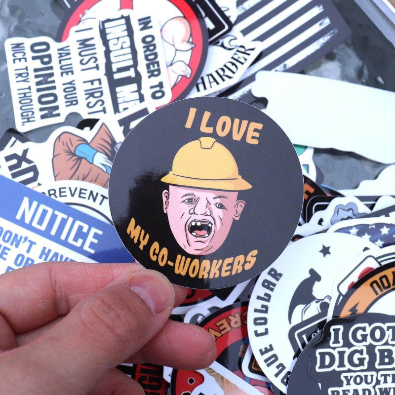 Set de stickere graffiti pentru decorare, PVC impermeabil autoadeziv, stil modern minimalist, tehnică: stickere și imprimare, unisex