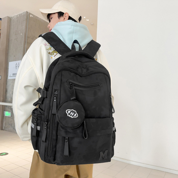 Ženski nylon ruksak, vodootporan, japanskog stila, velika kapaciteta, zakrivljene naramenice