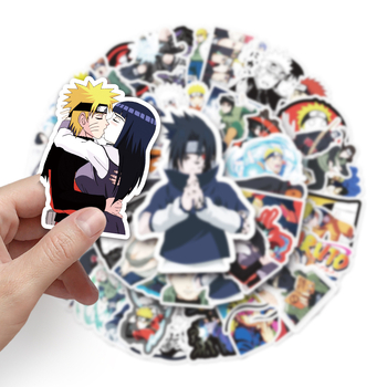 Naruto graffiti vodootporne naljepnice za prtljagu, laptop, auto i telefon — samoljepljive, offset tisak, japanski stil, Cartoon serija