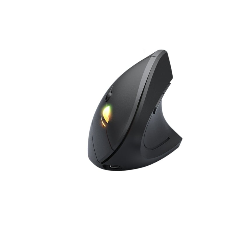 Ασύρματο κάθετο εργονομικό ποντίκι, πέμπτης γενιάς, δεξιόχειρο, διττής λειτουργίας Bluetooth/2.4G, 1600 DPI