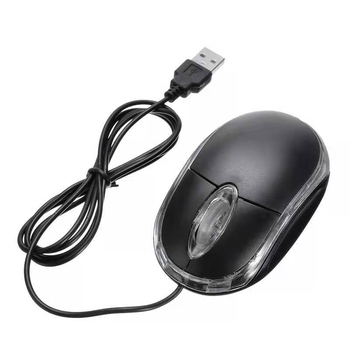 Drôtová USB optická myš - 1000 DPI, 3 tlačidlá, kompatibilná s desktopom, 1,2 m USB kábel