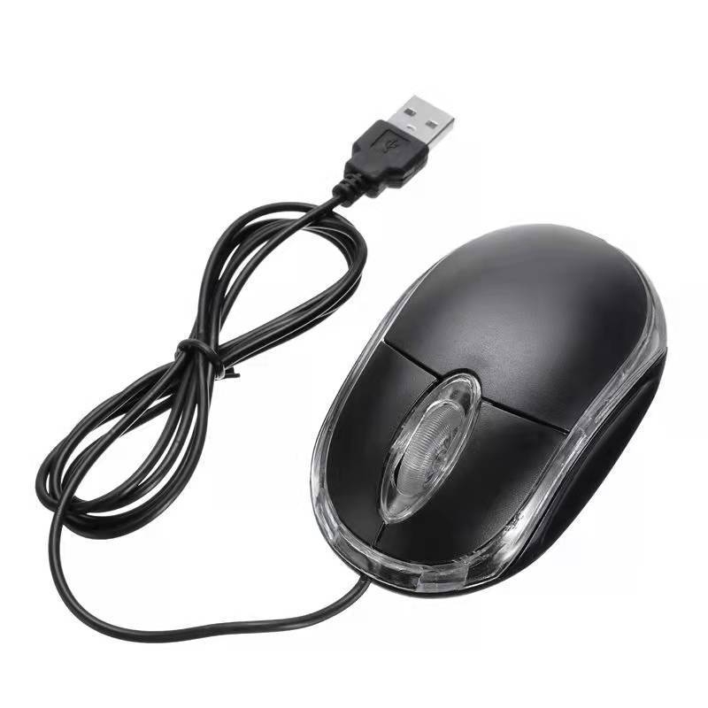 Drôtová USB optická myš - 1000 DPI, 3 tlačidlá, kompatibilná s desktopom, 1,2 m USB kábel