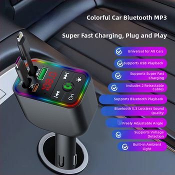 Player Bluetooth pentru mașină cu transmisie FM și încărcare PD rapidă, Model L3L4L5, 120W, ABS, pentru mașini mici