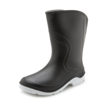 Cizme de ploaie pentru femei - lungime midi, vârf PVC gros, toc mic 1–3 cm, pentru toate sezoanele