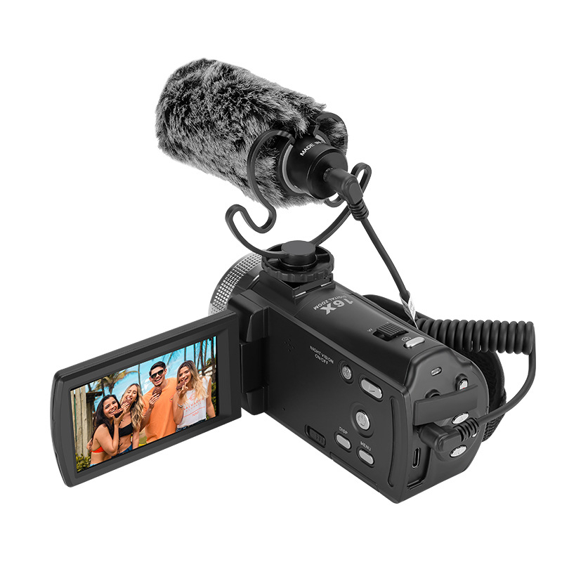 HD digitálna kamera pre domácnosť s nočným videním IR (1080p video, CMOS senzor, sklenený objektív, SD karta úložisko)