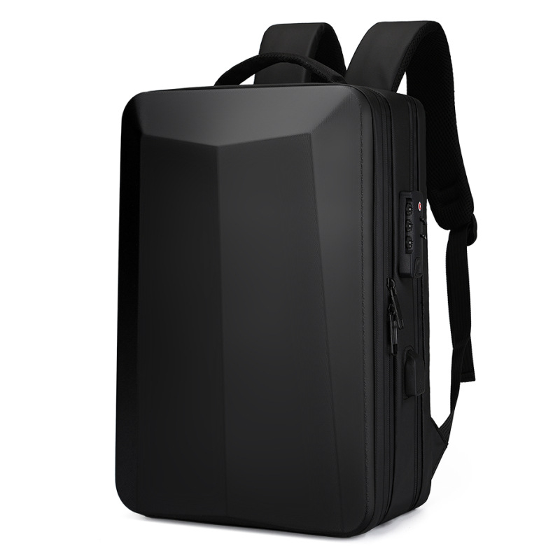 Ruksak za gaming laptop s ABS tvrdim kućištem, za 15,6–17,3 inča, kapacitet ispod 20 L, vodootporan, zaštita od krađe, ergonomski zakrivljeni remeni (poslovno putovanje)