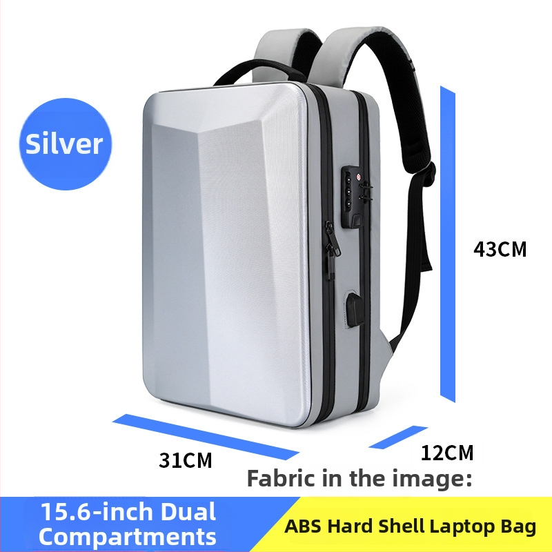 Ruksak za gaming laptop s ABS tvrdim kućištem, za 15,6–17,3 inča, kapacitet ispod 20 L, vodootporan, zaštita od krađe, ergonomski zakrivljeni remeni (poslovno putovanje)
