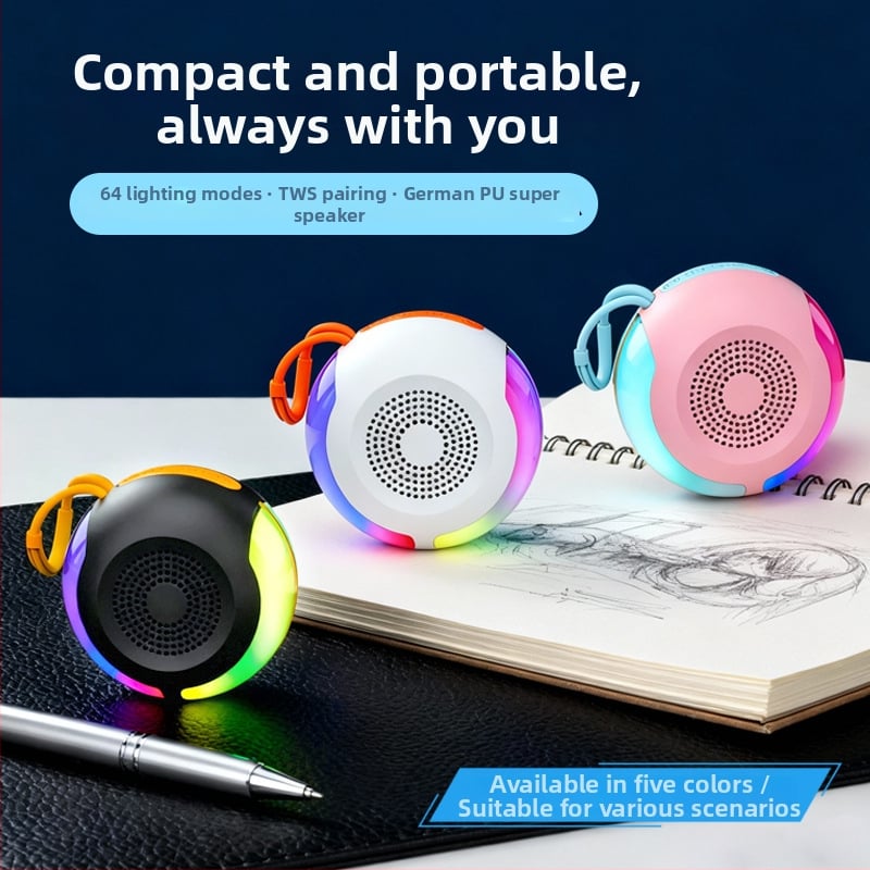 Prijenosni Bluetooth zvučnik s ugrađenom baterijom, 5W izlaz, Bluetooth 5.0, frekvencijski raspon 100 Hz–20 kHz, domet 10 m