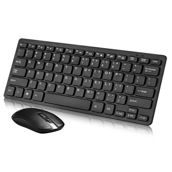 Bežični mini set tipkovnice i miša 2.4G, model 901, 82 tipke, tanak dizajn, ABS materijal, kabel 1,5 m