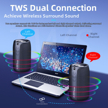 Zealot S32 Bežični Bluetooth zvučnik – stereo sa 2 zvučnika, Bluetooth 5.0, 5W, IPX5