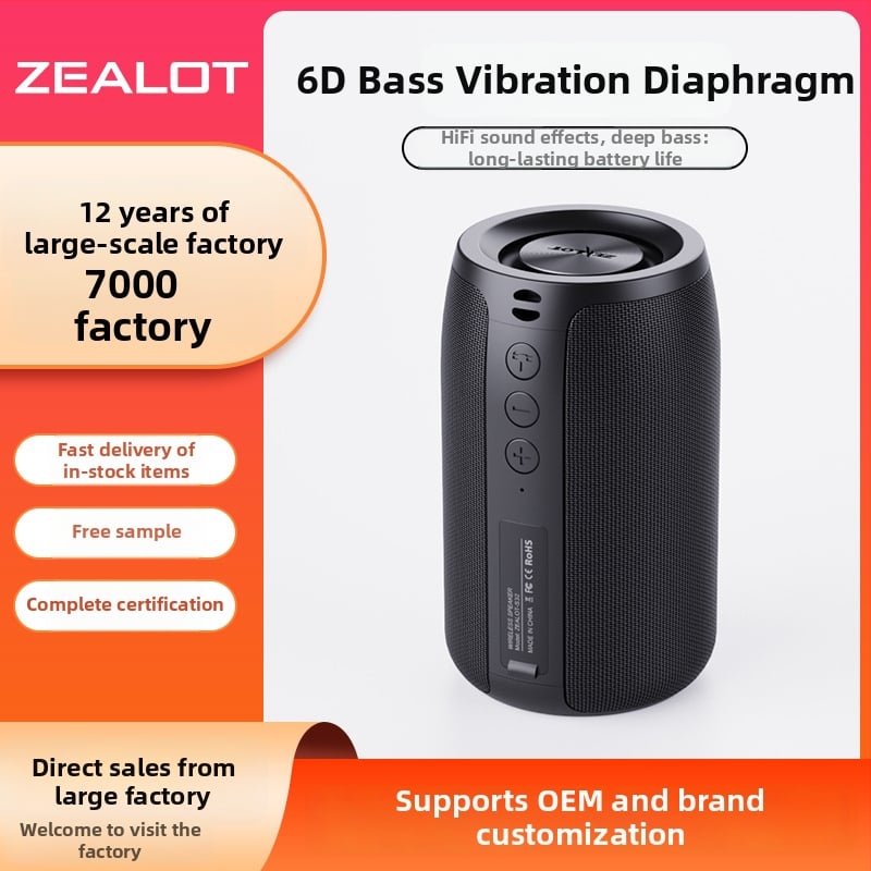 Zealot S32 Bežični Bluetooth zvučnik – stereo sa 2 zvučnika, Bluetooth 5.0, 5W, IPX5