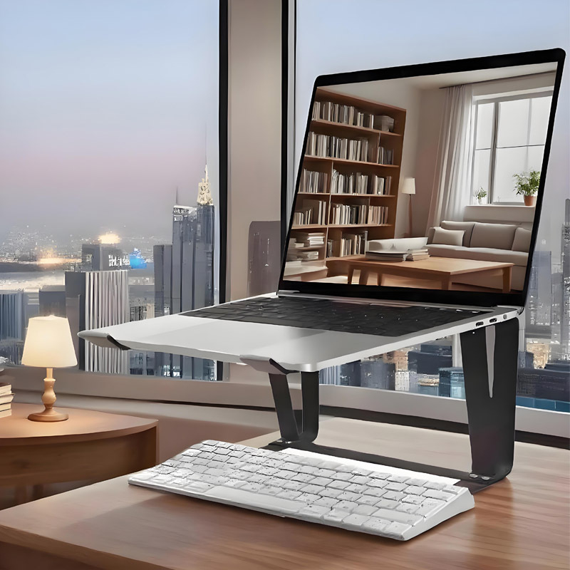 Držač za laptop, dvostruko slojevita metalna mreža, ojačan i stabilan, model Q9, 750 g