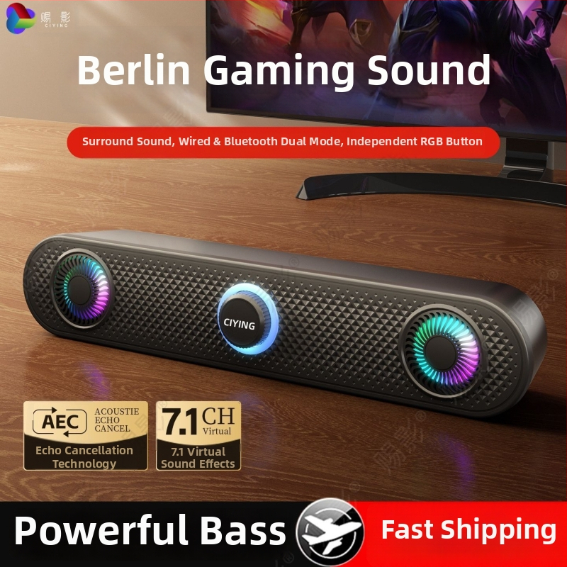 Shadow USB/Bluetooth 5.3 počítačové reproduktory 2.0, stereo, 6W výstup, 40 Hz–20 kHz