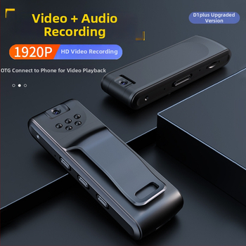 D10 profesionálna nahrávacia kamera: 1080p CMOS, nočné videnie, microSD úložisko, 12-hodinová batéria