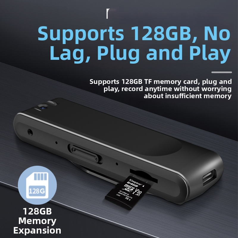 D10 profesionálna nahrávacia kamera: 1080p CMOS, nočné videnie, microSD úložisko, 12-hodinová batéria