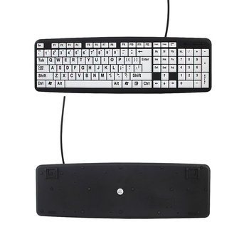 Numerička tipkovnica USB, kabelska, 104/107 tipki, vodootporna, ABS materijal