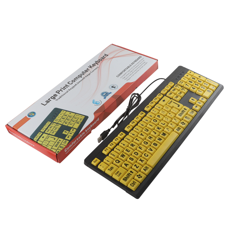 Numerička tipkovnica USB, kabelska, 104/107 tipki, vodootporna, ABS materijal