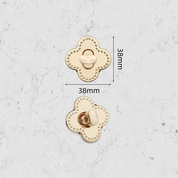 Κούμπωμα τσάντας Twist Lock – Μεταλλικό, DIY, με ελατήριο, περιστρεφόμενο, κυκλικό/ωοειδές, κουμπί δαχτυλιδιού