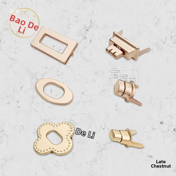 Maišo Twist Lock – metalinis, DIY, spyruoklinis užraktas, pasukamas, apvalus/ovalus, žiedinis mygtukas