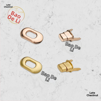 Maišo Twist Lock – metalinis, DIY, spyruoklinis užraktas, pasukamas, apvalus/ovalus, žiedinis mygtukas