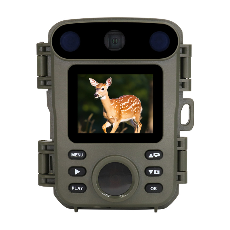 Kamera za divlje životinje, pokretanje na 20 m, infracrveno noćno vidno do 15 m, IP66 vodootporna, 1080P video, 32MP fotografije, USB-C, 2.0-inčni LCD