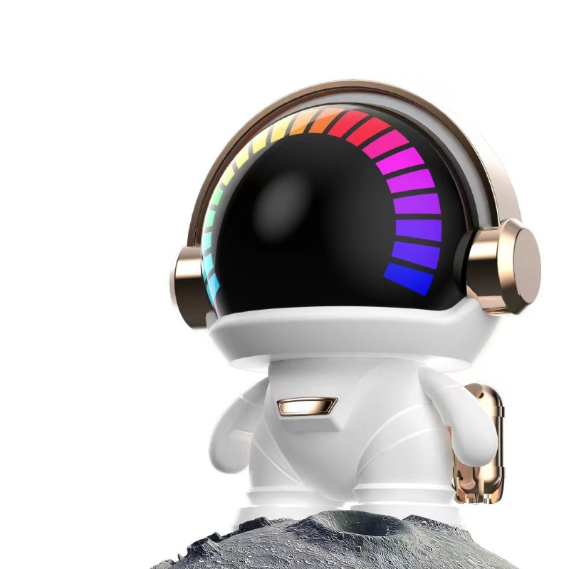 Bežični Bluetooth zvučnik s dizajnom astronauta, kompaktni mini desktop zvučnik, Bluetooth 5.0, ugrađena baterija 4000–6000 mAh, frekvencijski raspon 40 Hz–20 kHz, SNR ≥70 dB, domet 30 m