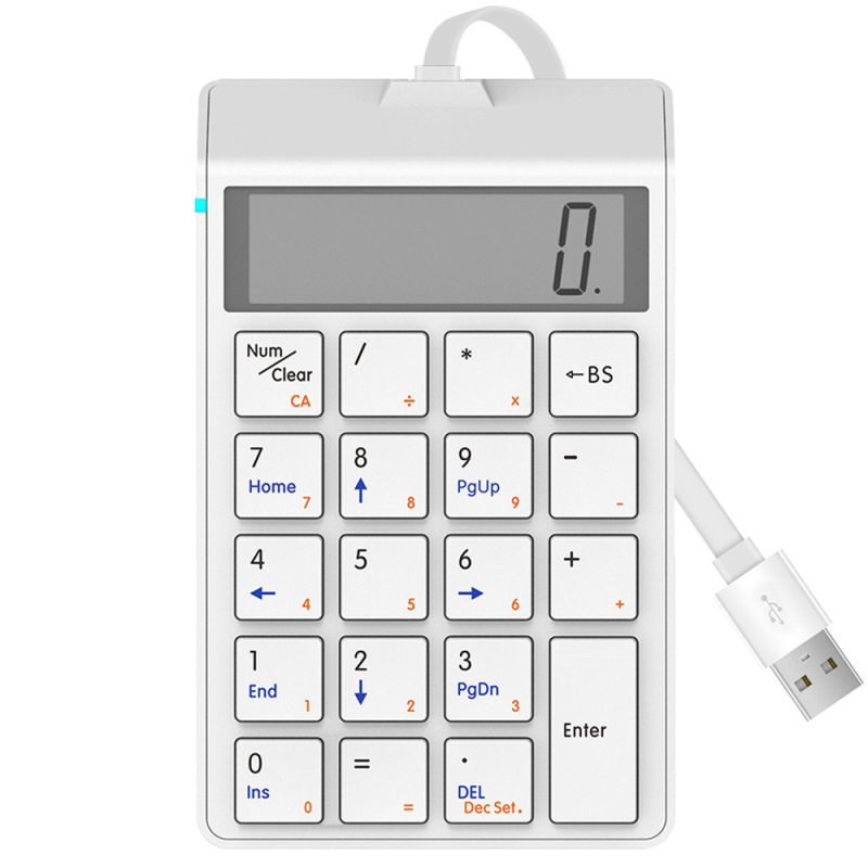 Numerička tipkovnica s 19 tipkami, USB sučelje, Plug‑and‑Play kompatibilnost, pozadinsko osvjetljenje, vodootporna