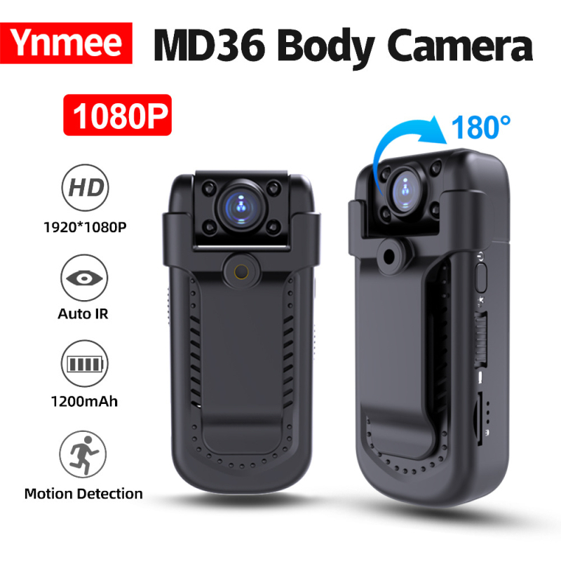 YNMEE MD36 Hordozható kültéri zsebkamera, 1080p CMOS szenzor, USB 3.0, éjjellátás, elektronikus képstabilizálás, 8 órás akkumulátor