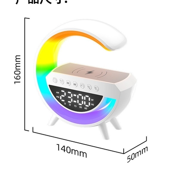 BT3401 Mini Bluetooth zvučnik s ambijentalnim svjetlom, stolni zvučnik, bežično punjenje – model G63