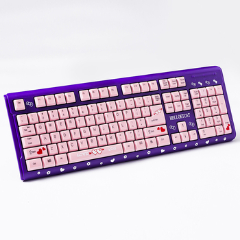 Tastatură cu fir silențioasă, 104 taste, rezistentă la apă, Palace Pillar Architecture, plastic ABS