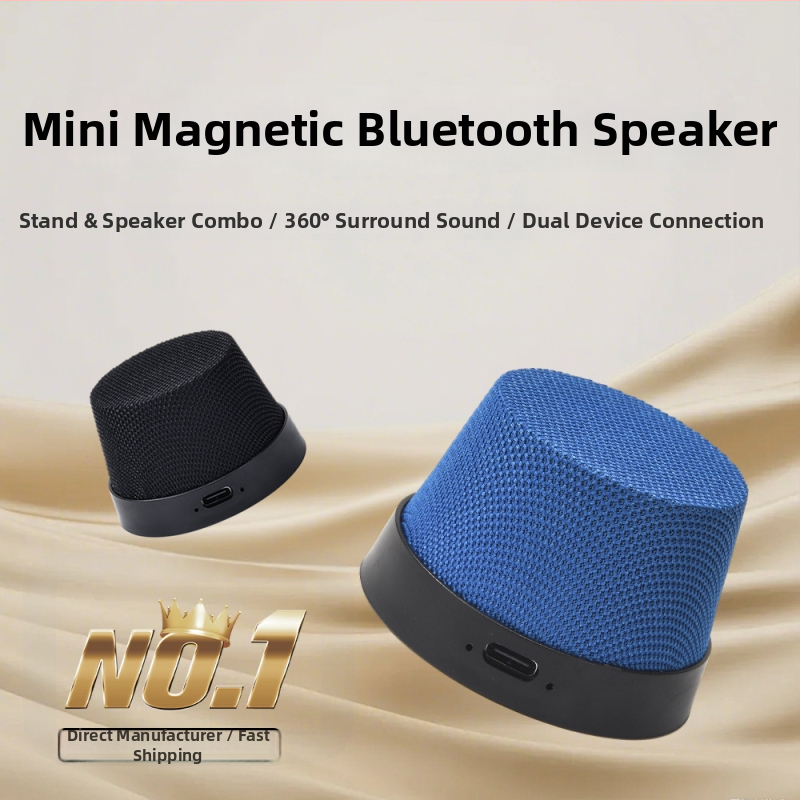 Boxă Bluetooth magnetică, Bluetooth 5.3, 3W, răspuns în frecvență 100 Hz–20 kHz, IPX4 rezistență la apă, baterie încorporată 100–300 mAh