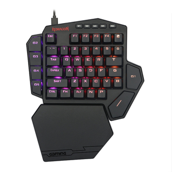 Red Dragon Tastatură Mecanică (până la 87 taste, conectare prin cablu, iluminare RGB, suport pentru mână)