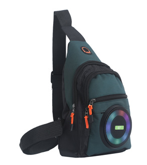 Višenamjenska torbica preko ramena s govornikom, integrirani subwoofer, Bluetooth 5.3, 10W, 52 mm zvučnik, 50 Hz–20 kHz, SNR ≥85 dB