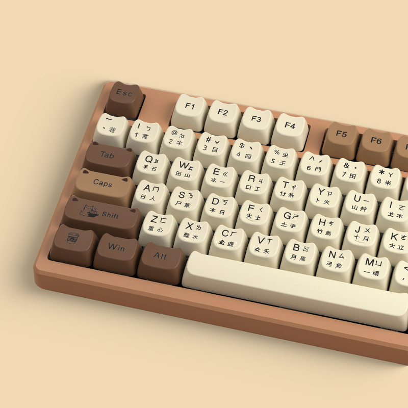 Set capace taste MOA pentru tastatură mecanică Cross-axis, 141 taste, material BPT, fără iluminare, suportă personalizare