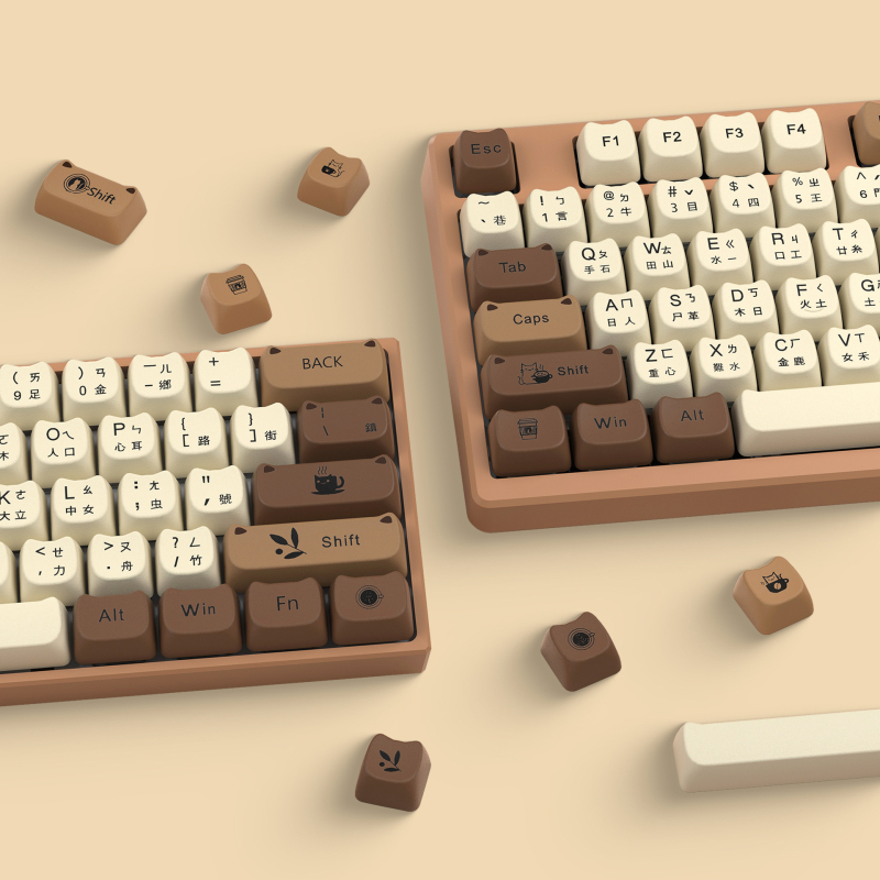 Set capace taste MOA pentru tastatură mecanică Cross-axis, 141 taste, material BPT, fără iluminare, suportă personalizare