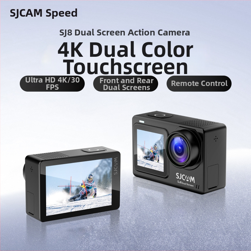 Κάμερα δράσης SJ8 Dual Screen με 4K30fps, αισθητήρας Sony IMX335, διπλή οθόνη αφής, οπτική σταθεροποίηση