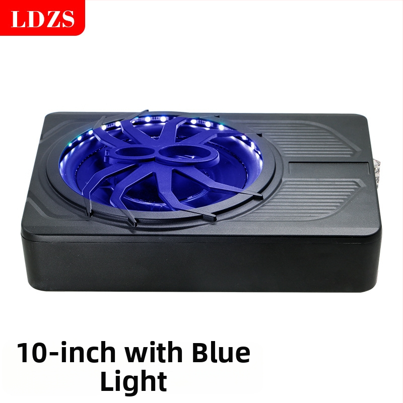 Aktīvs automašīnas zemfrekvences skaļrunis ar LED apgaismojumu, ļoti plāns dizains; maksimālā jauda 800W, pretestība 2,6 Ω, frekvenču diapazons 20 Hz–150 Hz, jutīgums >90 dB, THD <0,4%