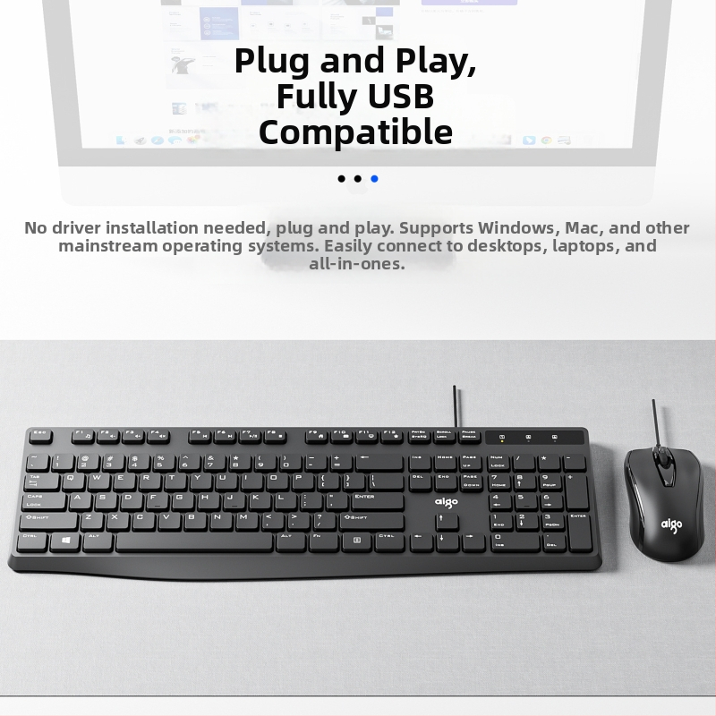 Sada Patriot klávesnice a myši, model 9520, 108 kláves, káblové USB pripojenie, silikónový materiál, technológia tlačidiel X architektúra