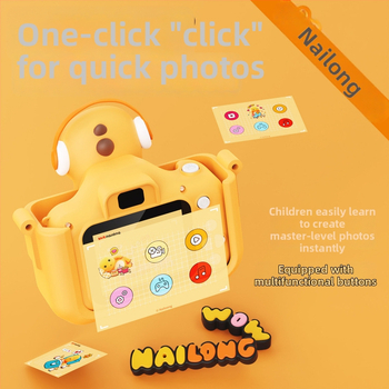 Milk Dragon Detská digitálna kamera X5 s viac ako 40 miliónmi pixelov, 2,4-palcový LCD, TF karta pre ukladanie, výdrž batérie 1–3 hodiny