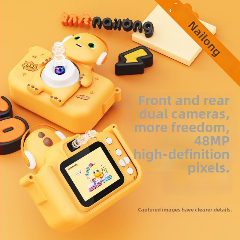 Milk Dragon Detská digitálna kamera X5 s viac ako 40 miliónmi pixelov, 2,4-palcový LCD, TF karta pre ukladanie, výdrž batérie 1–3 hodiny