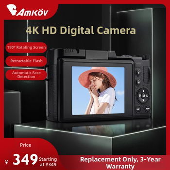AMKOV Amkov-cdr2 digitālā mikro-SLR kamera ar 30 MP sensoru, maksimālā izšķirtspēja 6400×4800, 2/3 collu sensors, 3.0 collu LCD ekrāns, periskopa objektīvs