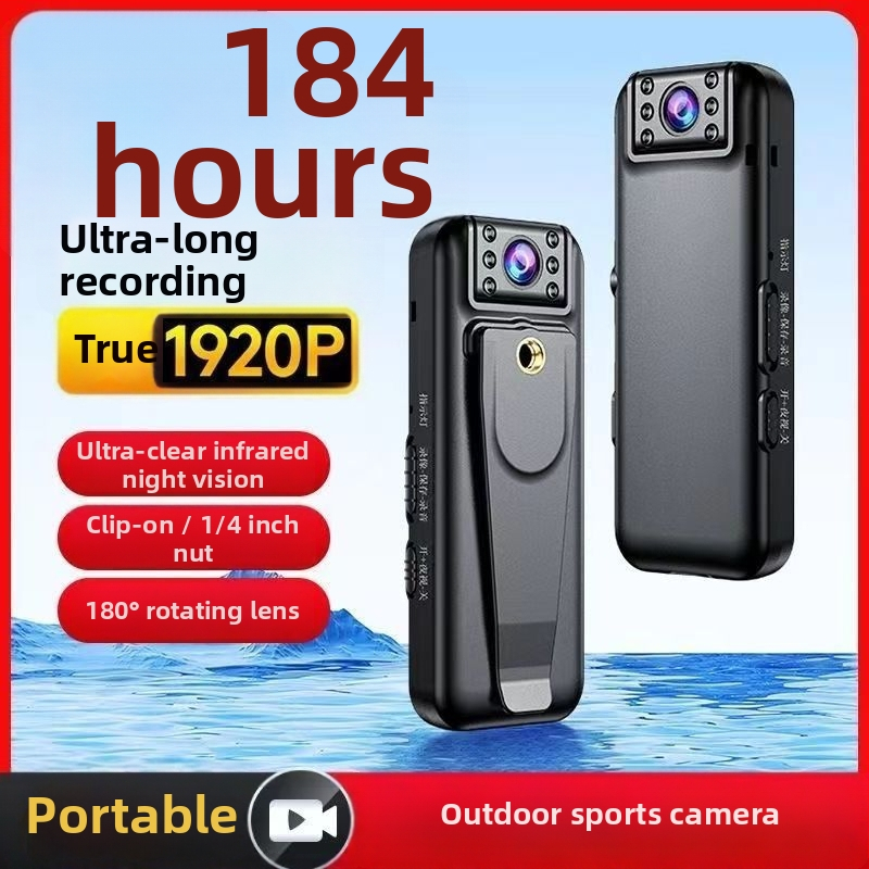 Cameră purtată pe piept, Cameră HD cu zoom optic 10x, senzor CCD de 18 MP, stabilizare optică a imaginii, vedere nocturnă, stocare pe card SD