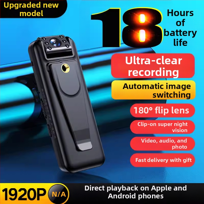 Cameră purtată pe piept, Cameră HD cu zoom optic 10x, senzor CCD de 18 MP, stabilizare optică a imaginii, vedere nocturnă, stocare pe card SD