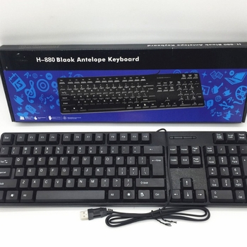 HS-880 žično tiha tipkovnica, 104 tipke, USB sučelje, vodootporna.